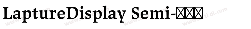 LaptureDisplay Semi字体转换